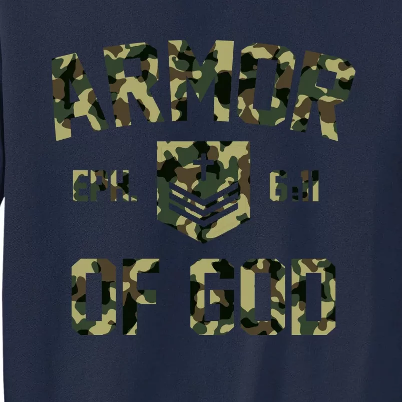 Armor Of God Military Camo Camouflage Tall Sweatshirt