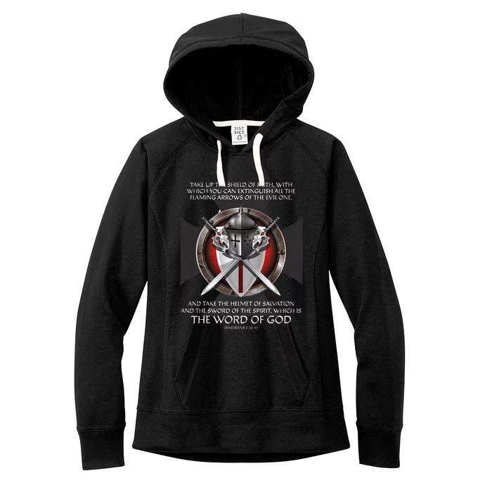 Armor Of God Men Women Kids Christian Bible Verse Women's Fleece Hoodie