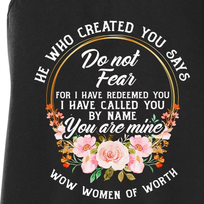 Armor of God Christian Bible Verse Religious Women's Racerback Tank