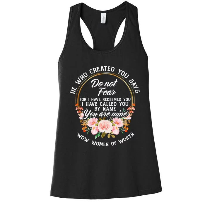 Armor of God Christian Bible Verse Religious Women's Racerback Tank