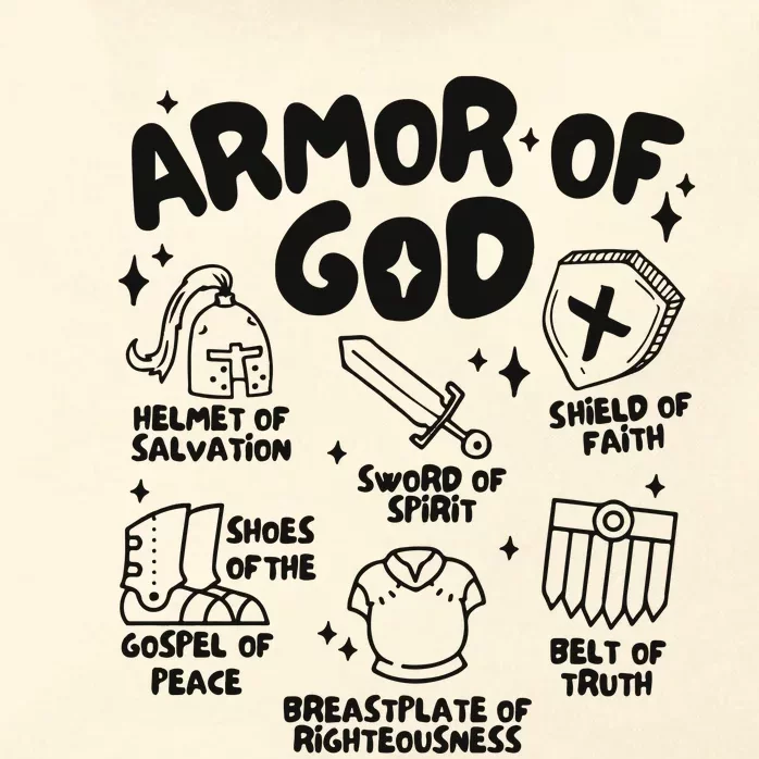 Armor Of God Christian Jesus Zip Tote Bag