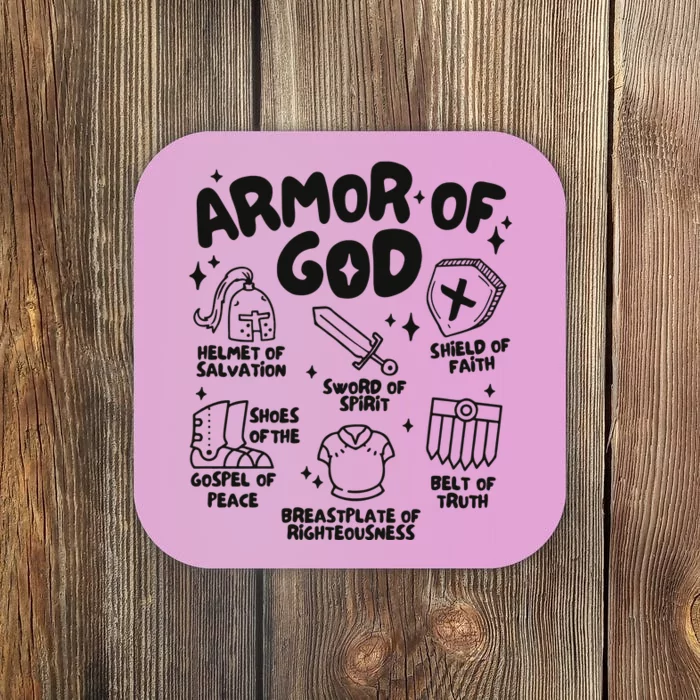 Armor Of God Christian Jesus Coaster