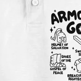 Armor Of God Christian Jesus Dry Zone Grid Performance Polo