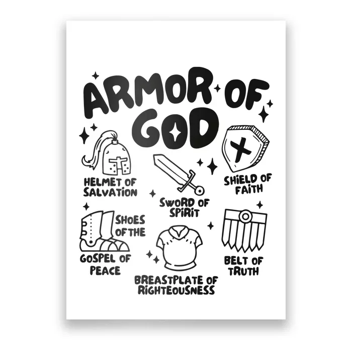 Armor Of God Christian Jesus Poster