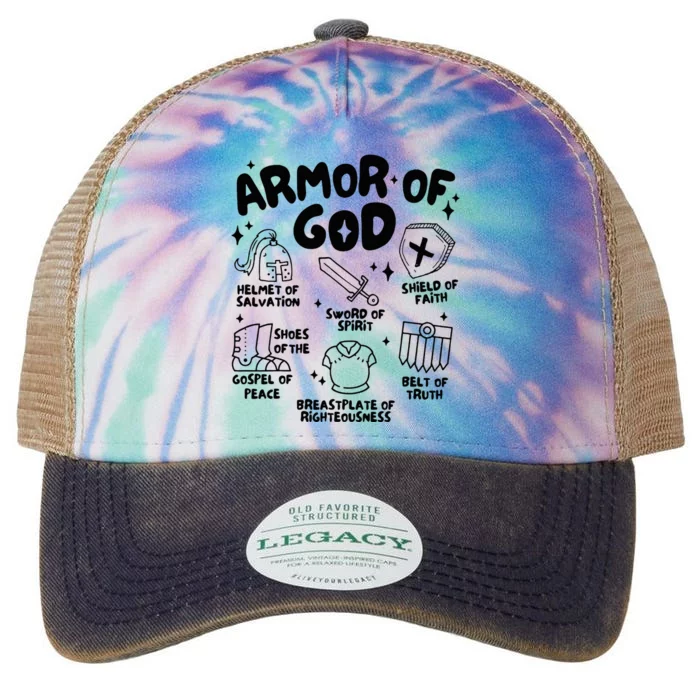 Armor Of God Christian Jesus Legacy Tie Dye Trucker Hat