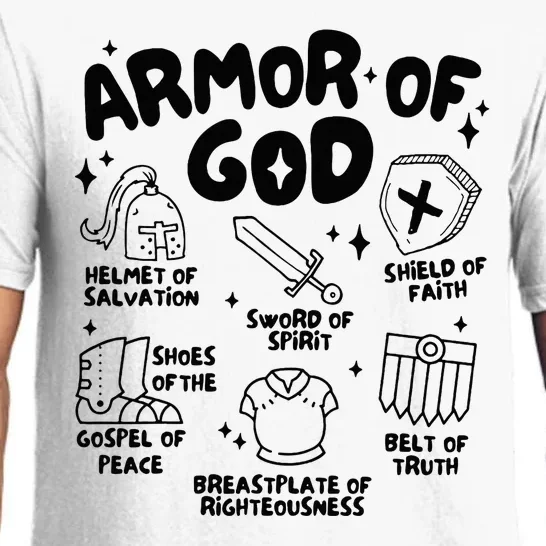 Armor Of God Christian Jesus Pajama Set