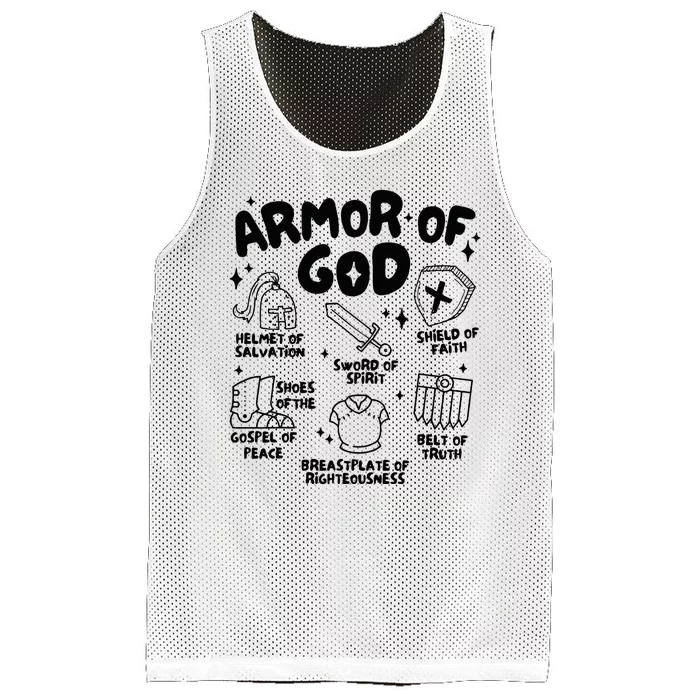 Armor Of God Christian Jesus Mesh Reversible Basketball Jersey Tank