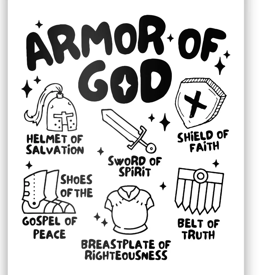 Armor Of God Christian Jesus Poster