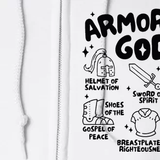 Armor Of God Christian Jesus Full Zip Hoodie