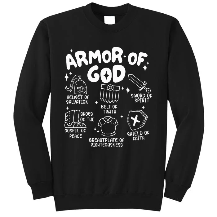 Armor Of God put on the armor of God Christian bible verses Tall Sweatshirt