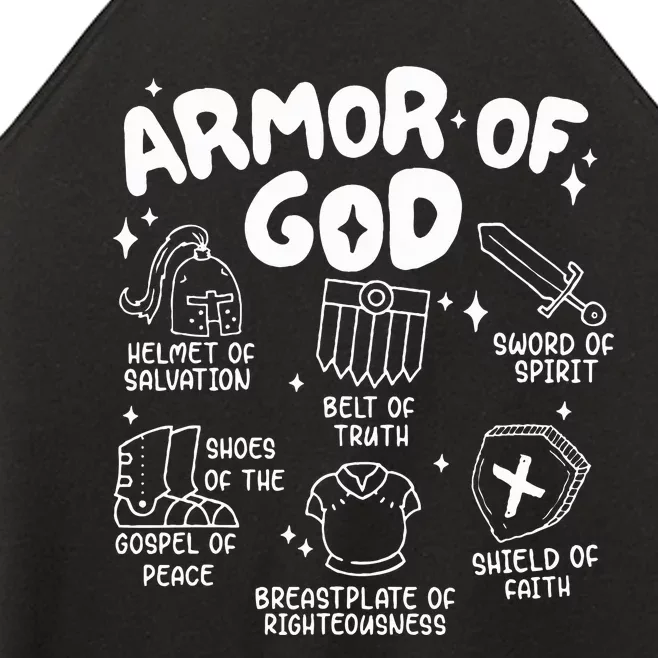 Armor Of God put on the armor of God Christian bible verses Women’s Perfect Tri Rocker Tank