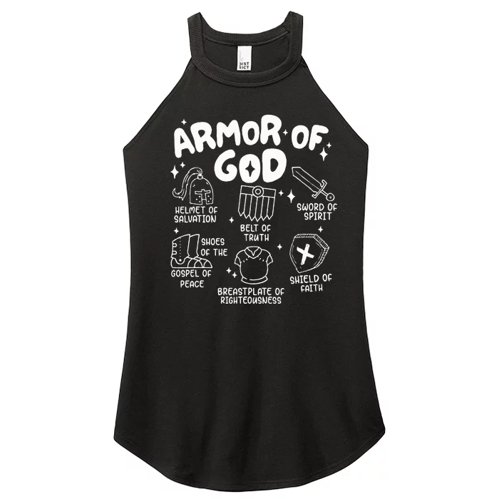 Armor Of God put on the armor of God Christian bible verses Women’s Perfect Tri Rocker Tank