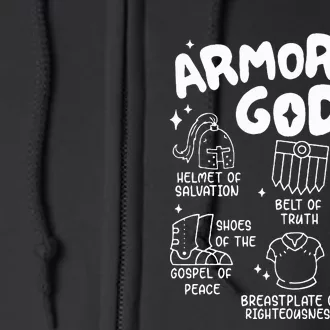 Armor Of God put on the armor of God Christian bible verses Full Zip Hoodie