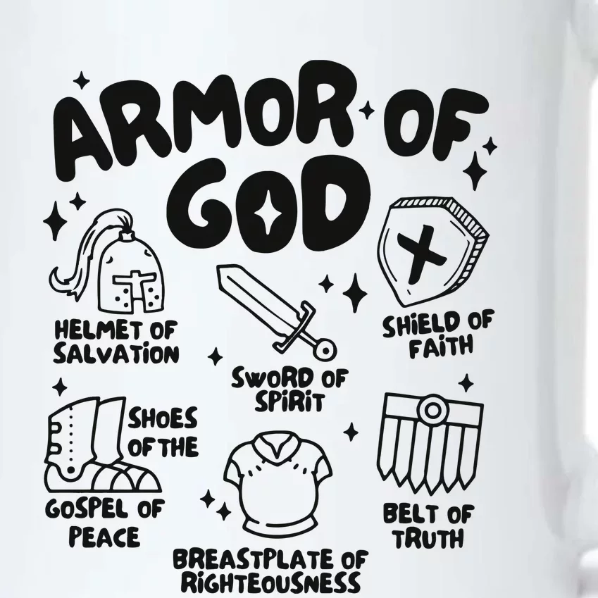 Armor Of God Christian Jesus Black Color Changing Mug