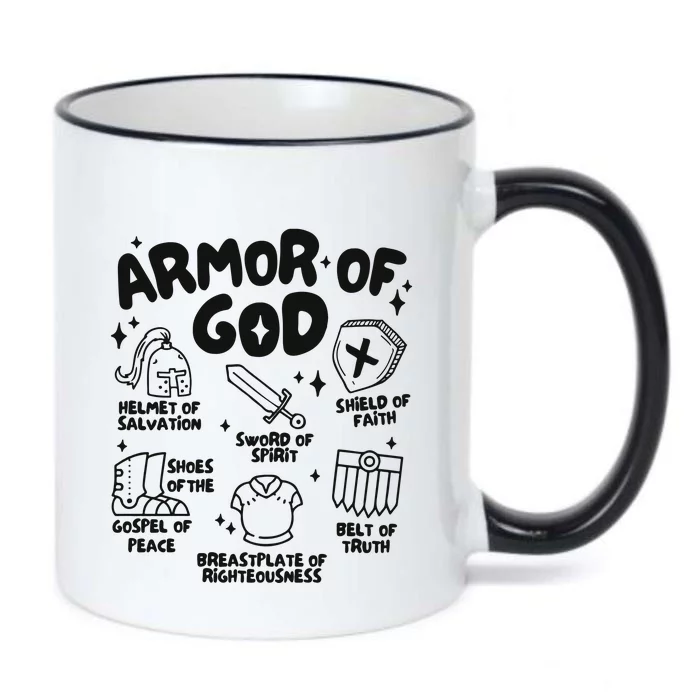 Armor Of God Christian Jesus Black Color Changing Mug