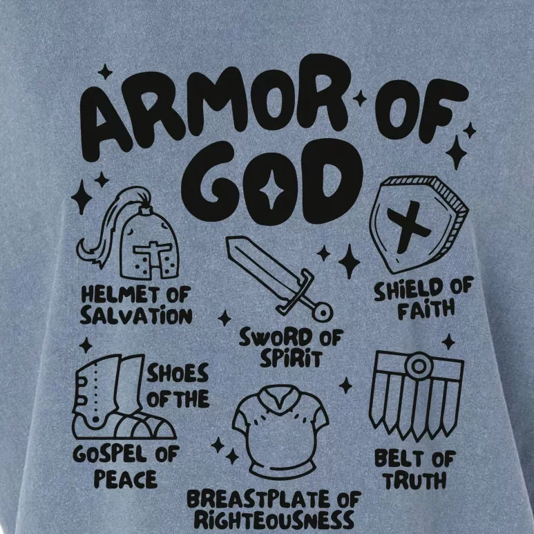 Armor Of God Christian Jesus Garment-Dyed Women's Muscle Tee