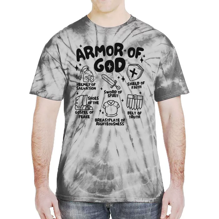 Armor Of God Christian Jesus Tie-Dye T-Shirt