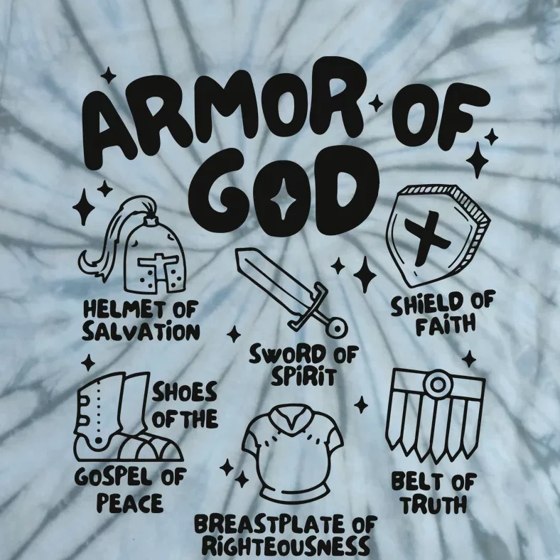 Armor Of God Christian Jesus Tie-Dye T-Shirt