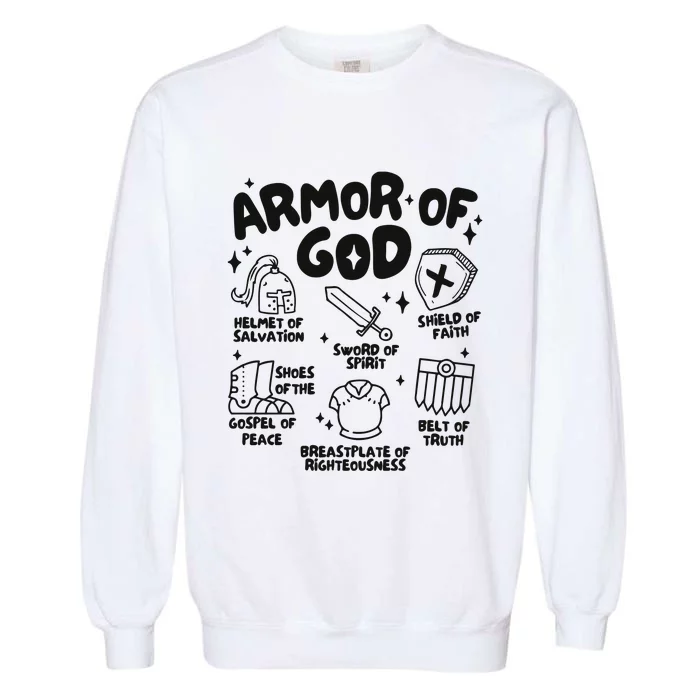 Armor Of God Christian Jesus Garment-Dyed Sweatshirt