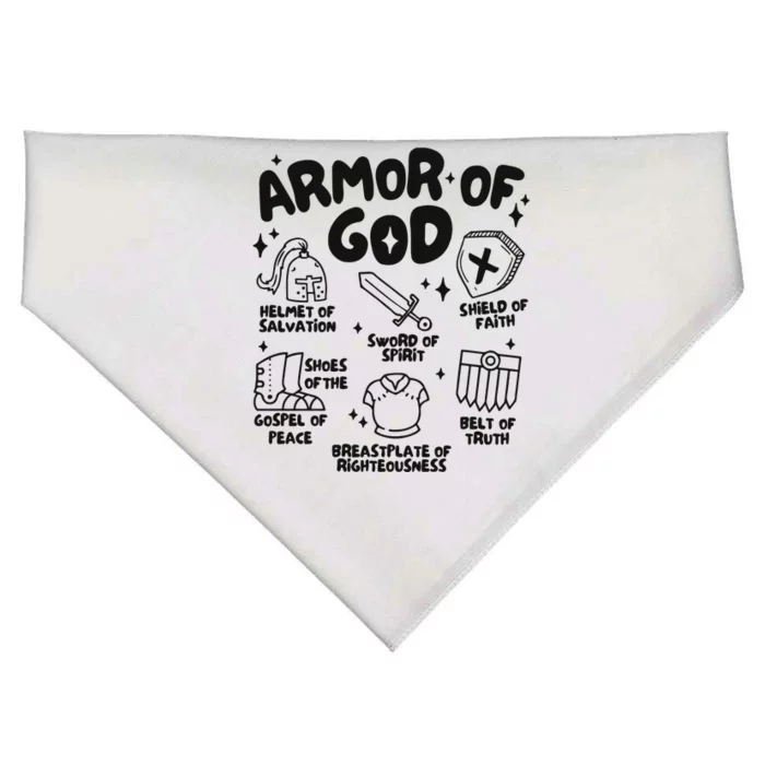 Armor Of God Christian Jesus USA-Made Doggie Bandana