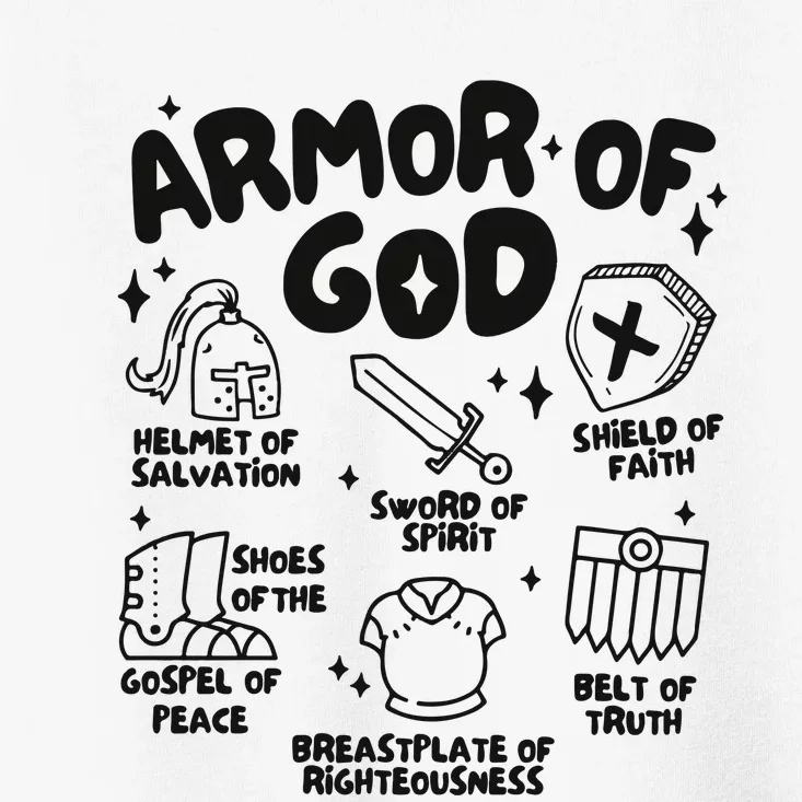 Armor Of God Christian Jesus Toddler T-Shirt