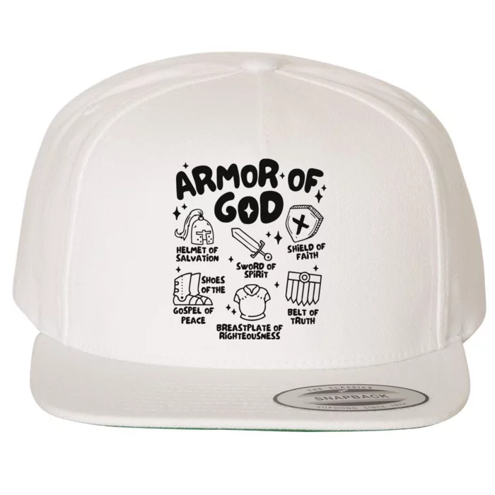 Armor Of God Christian Jesus Wool Snapback Cap