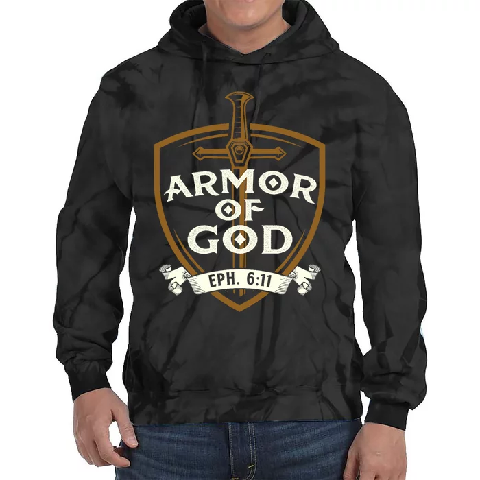 Armor Of God Jesus Christ Believer Bible Christian Faith Tie Dye Hoodie