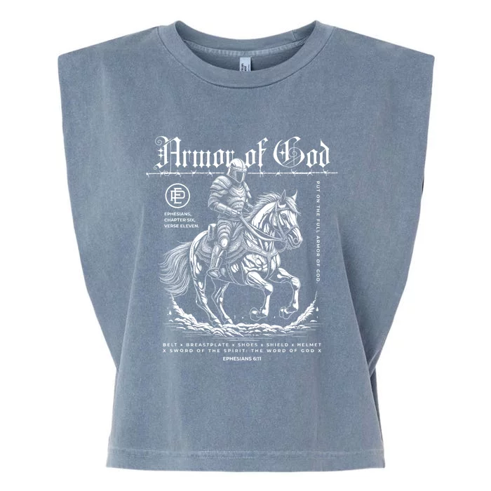 Armor Of God | Put On The Full Armor Of God | Christian Garment-Dyed Women's Muscle Tee