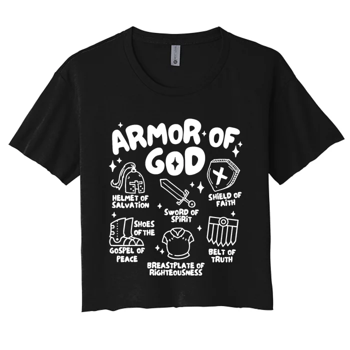 Armor Of God Christian Jesus Women's Crop Top Tee