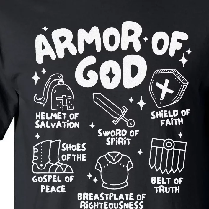 Armor Of God Christian Jesus Tall T-Shirt