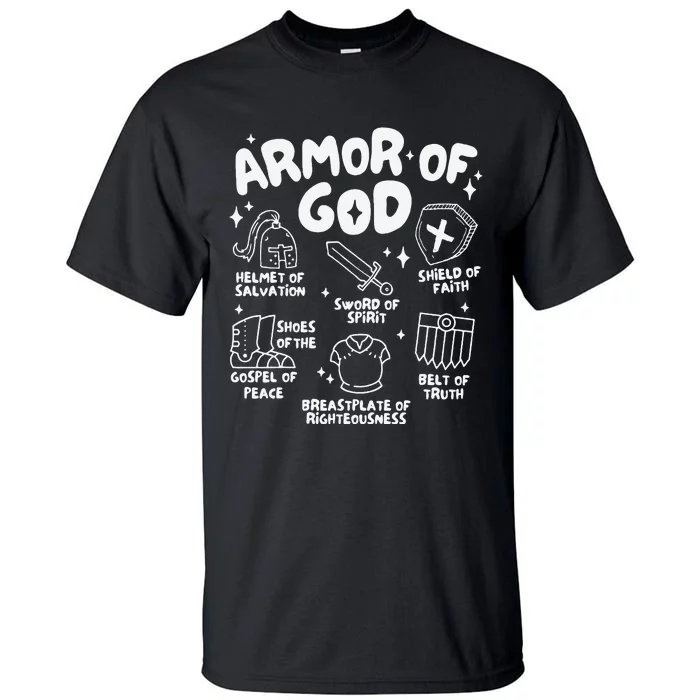 Armor Of God Christian Jesus Tall T-Shirt