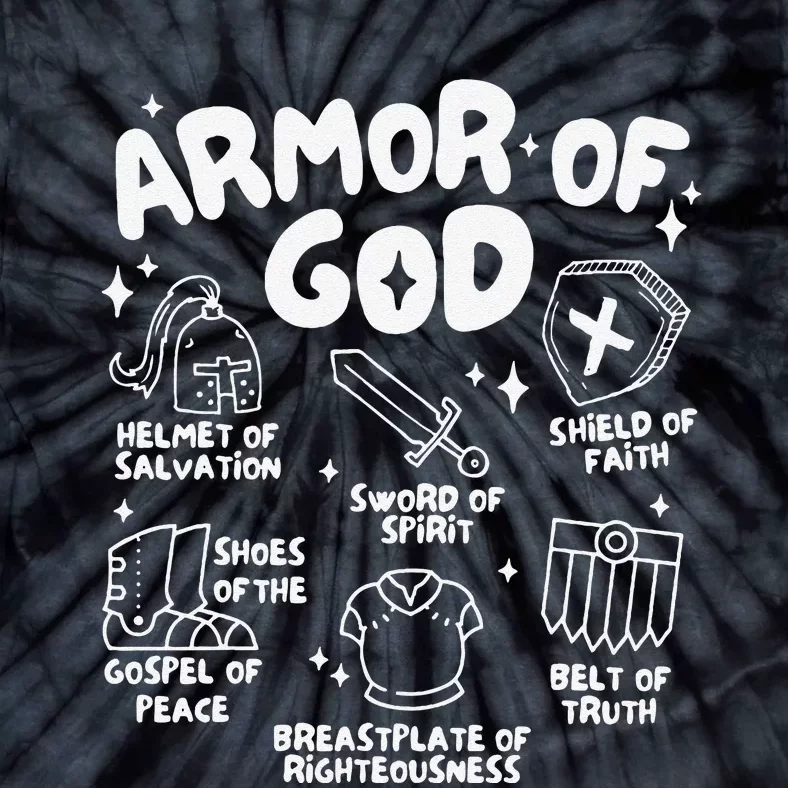 Armor Of God Christian Jesus Tie-Dye T-Shirt