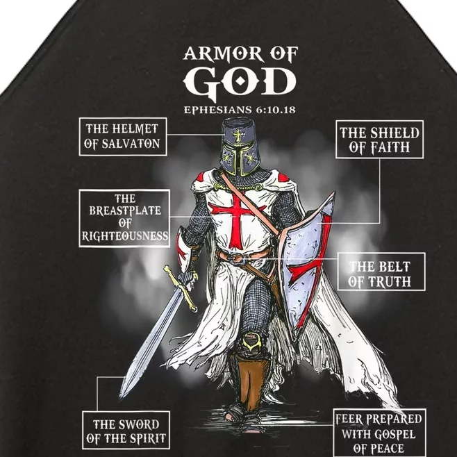 Armor Of God Christian Bible Verse Religious Women’s Perfect Tri Rocker Tank