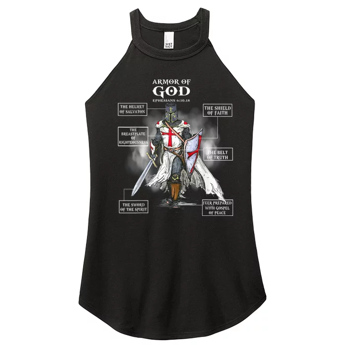 Armor Of God Christian Bible Verse Religious Women’s Perfect Tri Rocker Tank