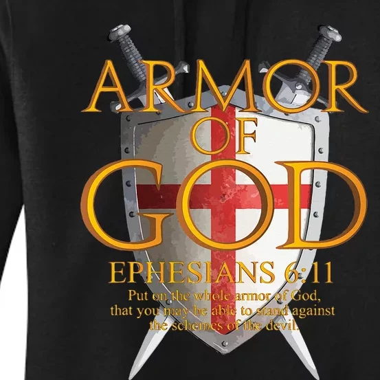 Armor Of God Ephesians Bible Verse Religious Christian Women's Pullover Hoodie