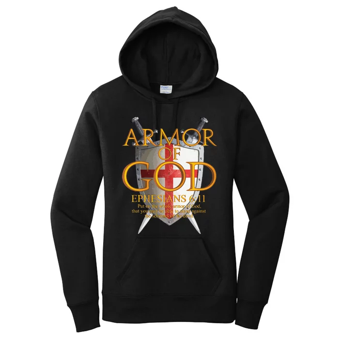 Armor Of God Ephesians Bible Verse Religious Christian Women's Pullover Hoodie