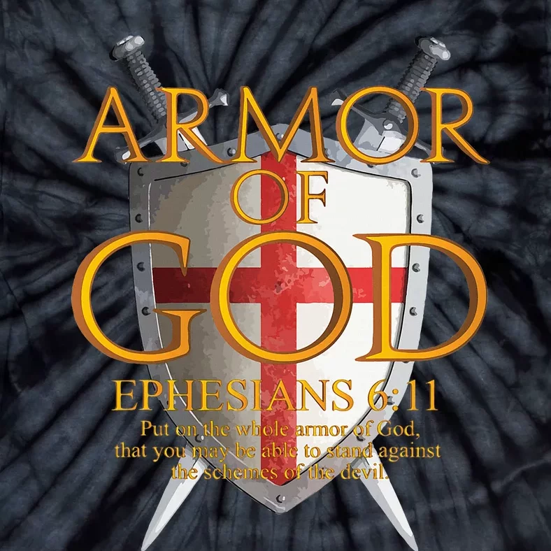 Armor Of God Ephesians Bible Verse Religious Christian Tie-Dye T-Shirt