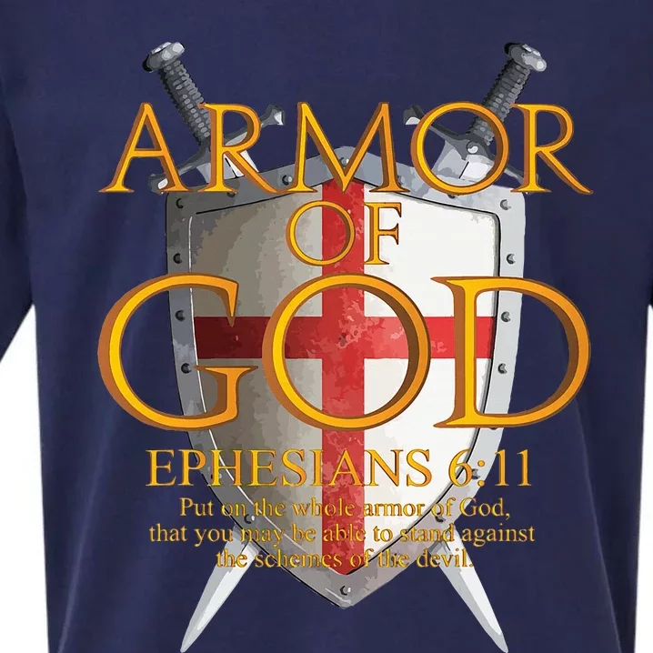 Armor Of God Ephesians Bible Verse Religious Christian Sueded Cloud Jersey T-Shirt