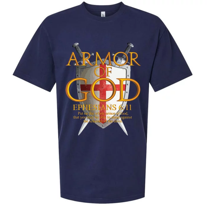 Armor Of God Ephesians Bible Verse Religious Christian Sueded Cloud Jersey T-Shirt