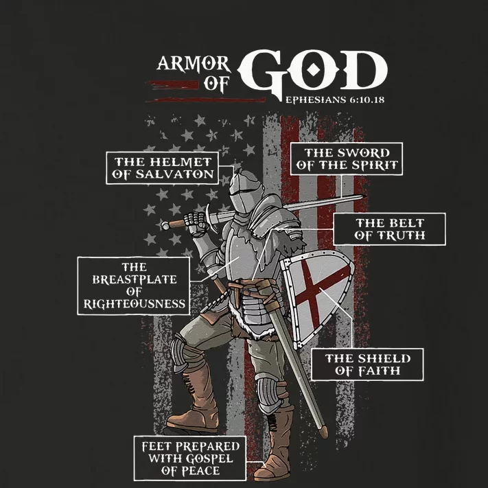 Armor Of God Ephesians 6 10 18 Bible Verse Toddler Long Sleeve Shirt