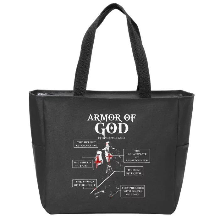 Armor Of God Bible Verse Cool For Religious Christian Zip Tote Bag