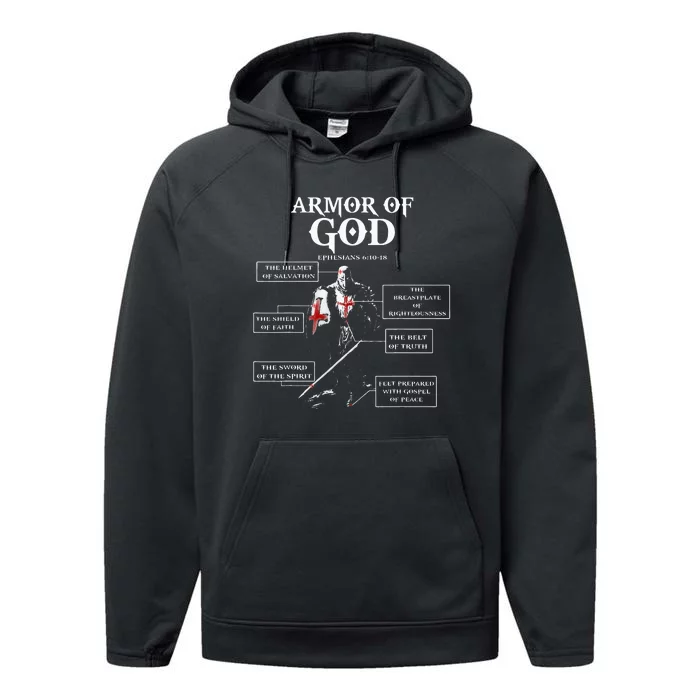 Armor Of God Bible Verse Cool For Religious Christian Performance Fleece Hoodie