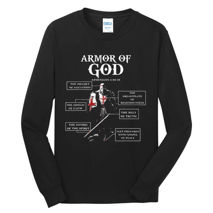 Armor Of God Bible Verse Cool For Religious Christian Tall Long Sleeve T-Shirt