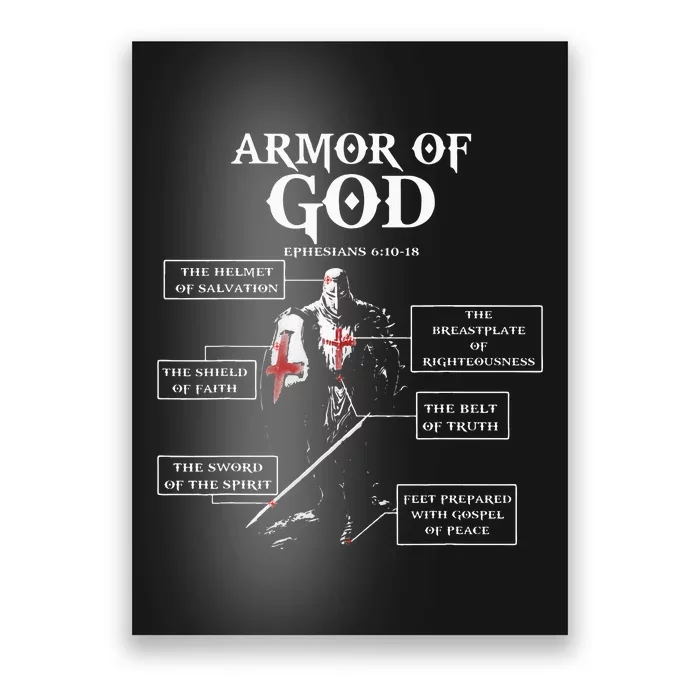 Armor Of God Bible Verse Cool For Religious Christian Poster ...