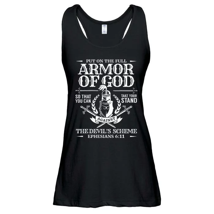 Armor Of God Christian Bible Verse Religious Ladies Essential Flowy Tank