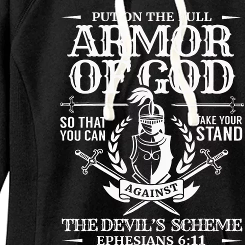 Armor Of God Christian Bible Verse Religious Women's Fleece Hoodie