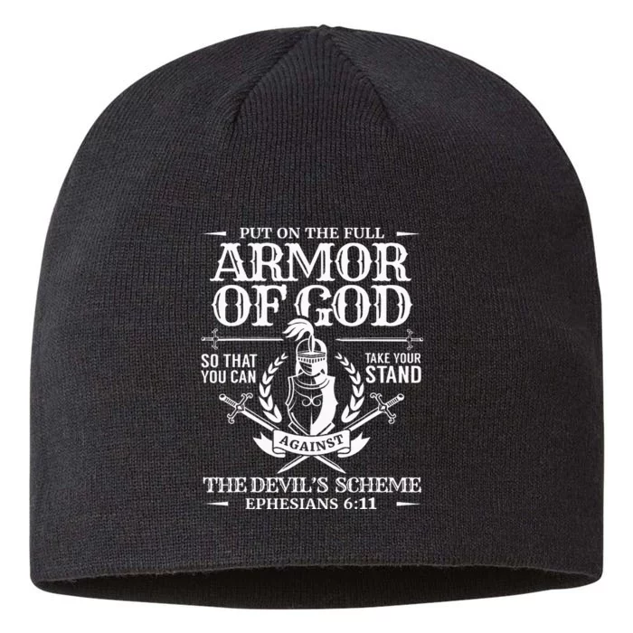 Armor Of God Christian Bible Verse Religious 8 1/2in Sustainable Knit Beanie