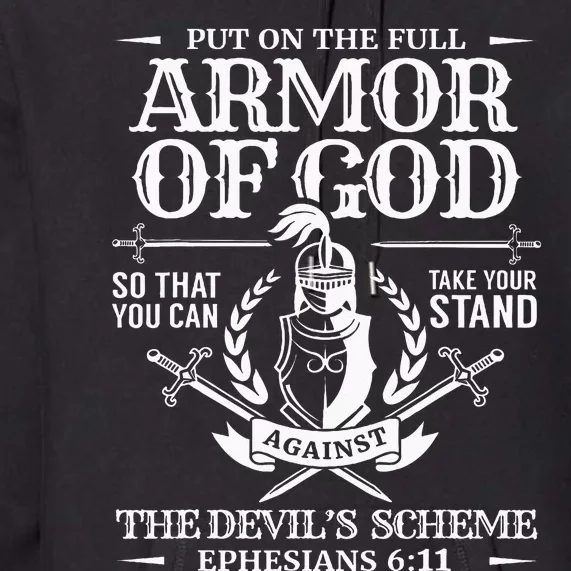 Armor Of God Christian Bible Verse Religious Premium Hoodie