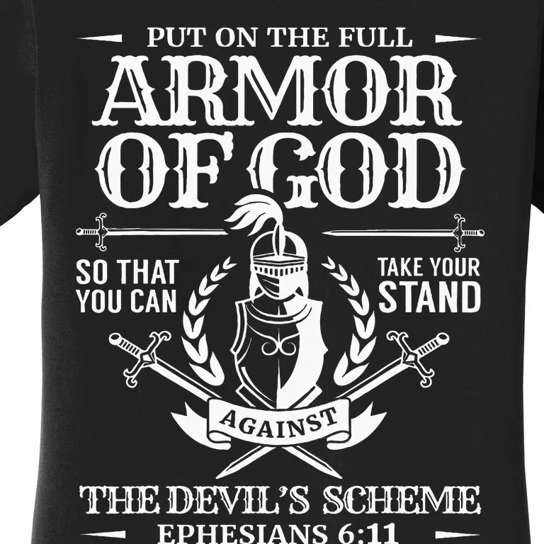 Armor Of God Christian Bible Verse Religious Women's T-Shirt