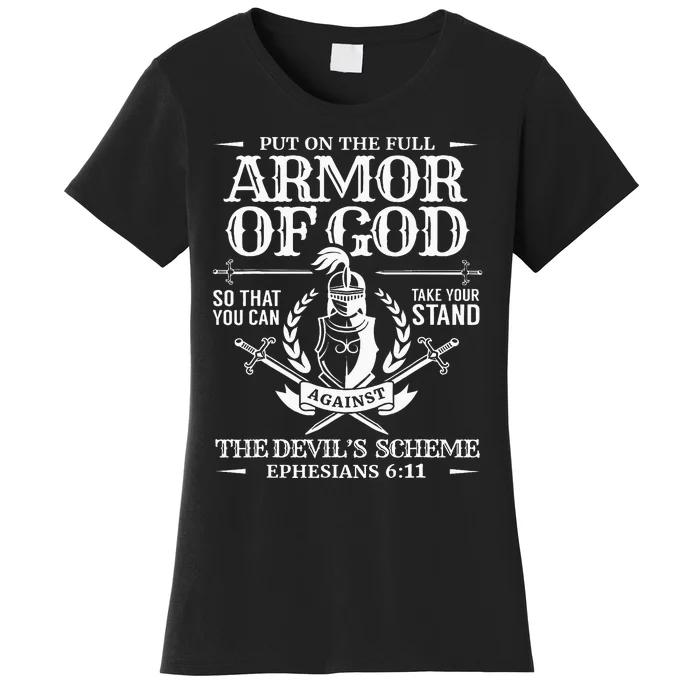 Armor Of God Christian Bible Verse Religious Women's T-Shirt